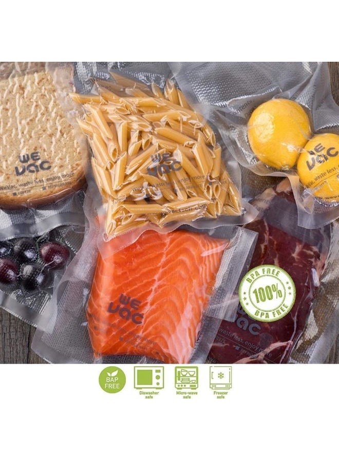 Wevac Vacuum Sealer Bags 100 Quart 8x12 Inch for Food Saver, Seal a Meal, Weston. Commercial Grade, BPA Free, Heavy Duty, Great for vac storage, Meal Prep or Sous Vide - Image 5